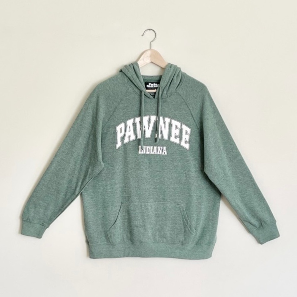 NEW Torrid x Parks and Recreation Pawnee Indiana Green Soft Hoodie Women’s 1